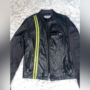 Black leather jacket (S)